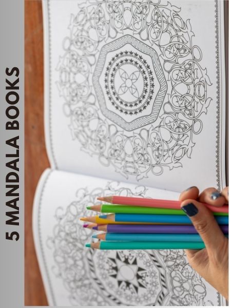 Mandalas Bundle (5 in 1 ) - Perfect for Relaxation