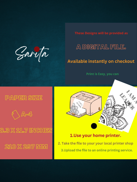 My Mind does Make A Difference (Mandala Series- Part 4) – Printable Digital Book