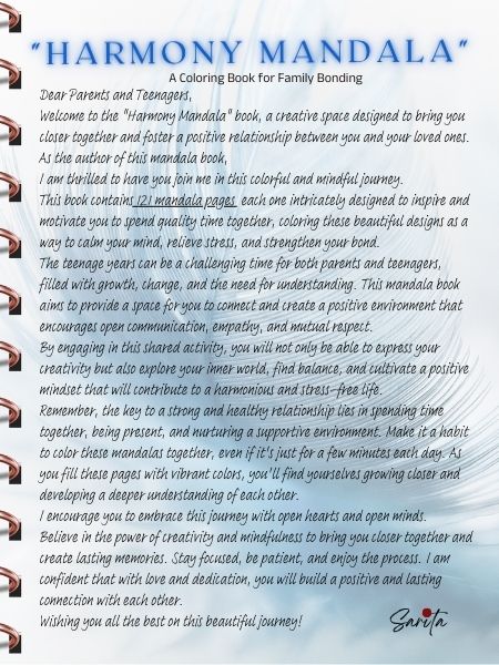 Harmony Mandala (Mandala Series - Part 3) - Printable Digital Book