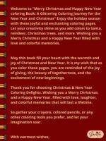 Merry Christmas and New Year Coloring Book - Joyful Seasons (Printable Digital Book)