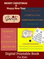 Merry Christmas and New Year Coloring Book - Joyful Seasons (Printable Digital Book)