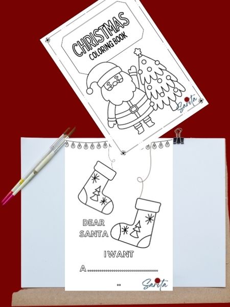 Merry Christmas and New Year Coloring Book - Joyful Seasons (Printable Digital Book)