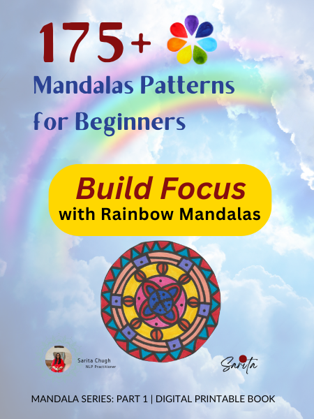 Rainbow Mandala (Mandala Series) - Part 1 - Printable Digital Book