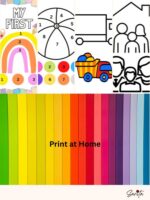 My Kid's First Coloring Book (Printable Digital Book)