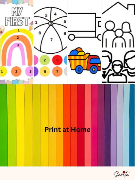 My Kid's First Coloring Book (Printable Digital Book)
