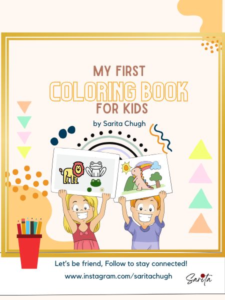 My Kid's First Coloring Book (Printable Digital Book)