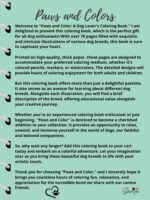 Paws and Colors (Printable Digital Book)