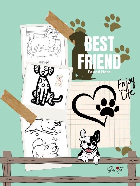 Paws and Colors (Printable Digital Book)